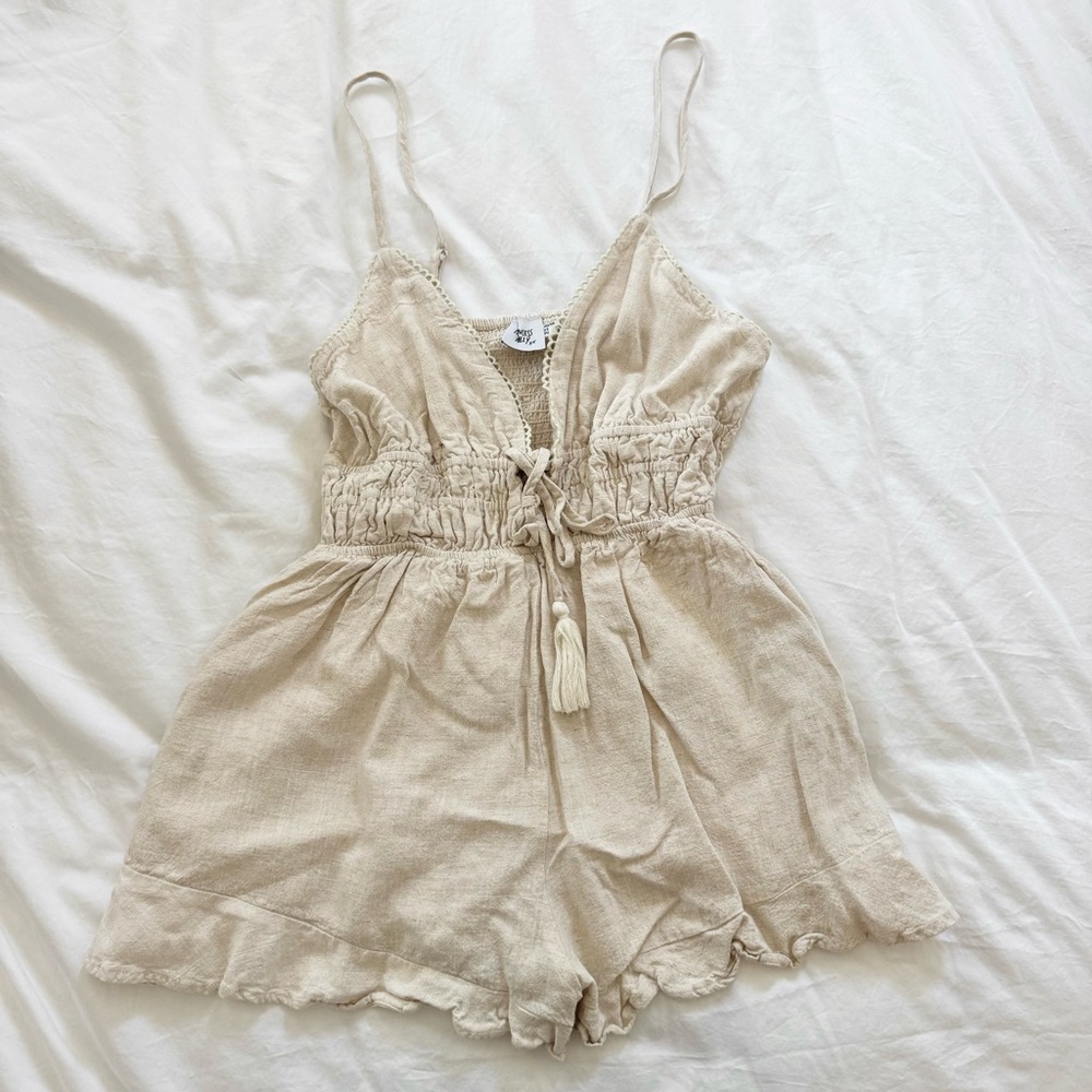 Princess Polly Cream Romper